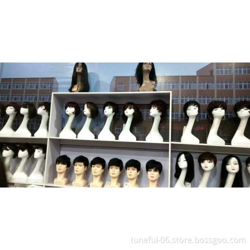 Tuneful wholesale brazilian remy hair 18018 13*4 frontal lace wig 100% virgin human hair kinky curl black color hot on sale
